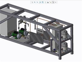 钢结构用冷水机3D模型（2）