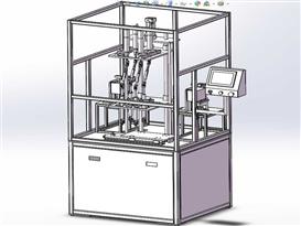 四轴自动锁螺丝机3D模型