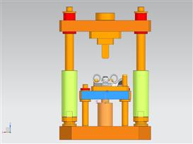 轴承压入工装设备3D模型
