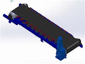 皮带给料机3D模型