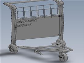 机场手推车3D模型