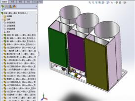 污水净化器3D模型