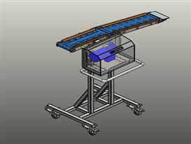 胶带输送机的设计3D模型