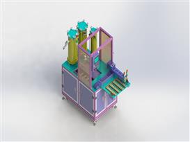 蓄电池封盖自动点胶机3D