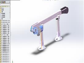 经典的输送带装置3D模型