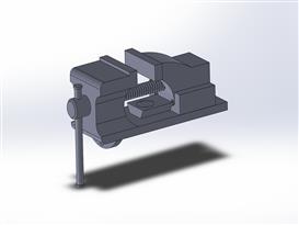 小台虎钳3D模型