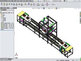 电池包焊接送料线体3D模