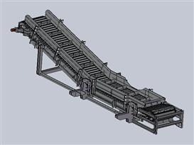 板链物料输送机3D模型