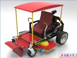 酷炫多功能小车3D模型(2