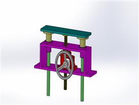 手动升降机3D模型