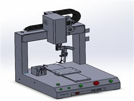 四轴焊锡机3D模型