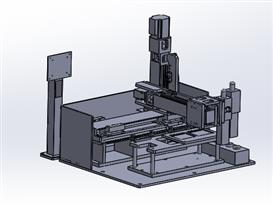 单轴喷码机设备3D模型