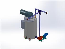 巧克力混合球机3D模型