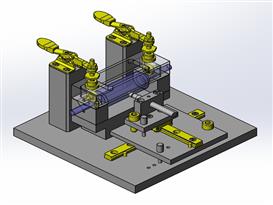 滚轮跳动检查装置3D模型