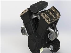 V4 双涡轮增压发动机（引