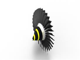 涡轮发动机风扇3D模型