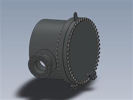 全热交换器顶部单元3D模
