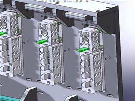整机后侧治具3D模型