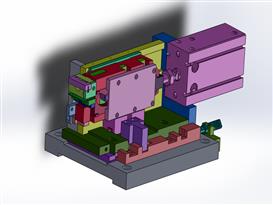 直线凸轮机构3D模型
