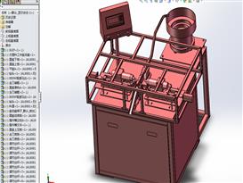 高速自动耳机打孔机3D模