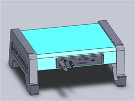 台式服务器3D模型