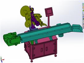 T11500卡片贴标机3D模型