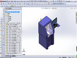制件自动磨削机3D模型