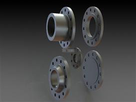 各种规格的法兰3D模型
