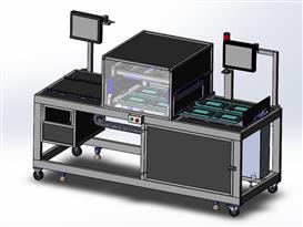 触摸屏探针测试机3D模型