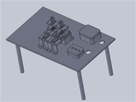 注塑产品切割机设备3D模