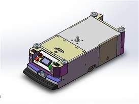 潜伏智能AGV小车3D模型