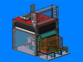 开关自动检测设备3D模型