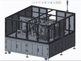 自动化鼠标组装机3D模型