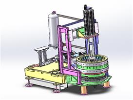 电机非标组装机3D模型