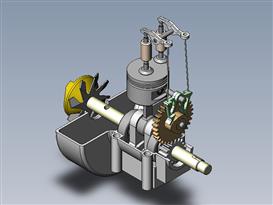 内燃机3D模型