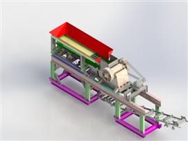 移动式破碎机3D模型