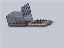 台车燃气热处理炉3D模型