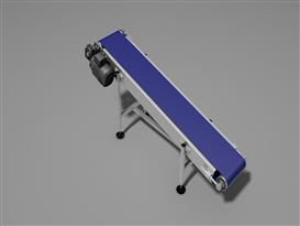 斜坡皮带输送机3D模型
