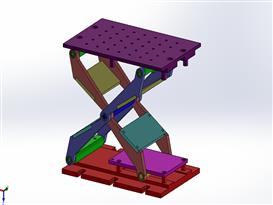 机械升降台3D模型