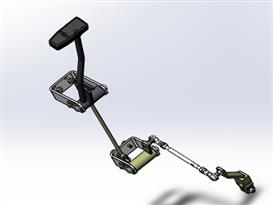 叉车之变速操作系统3D模