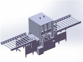 金属板拉丝抛光机3D模型