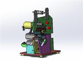 卷胶布机(完整版)3D模型