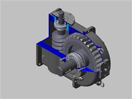 蜗轮传动装置3D模型