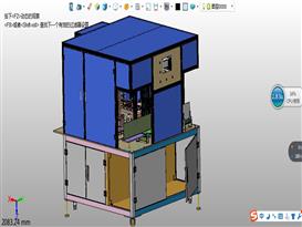全自动电池贴面垫机3D模