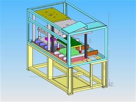 半自动组装设备3D模型