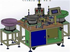 圆盖自动组装机3D模型