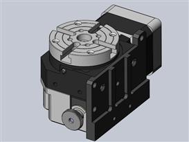 四轴CNC转台3D模型
