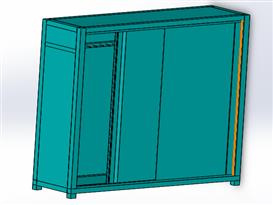 清洁工具收容柜3D模型