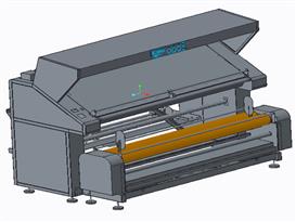 打卷验布机3D模型