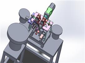 电池片铆压机设备3D模型